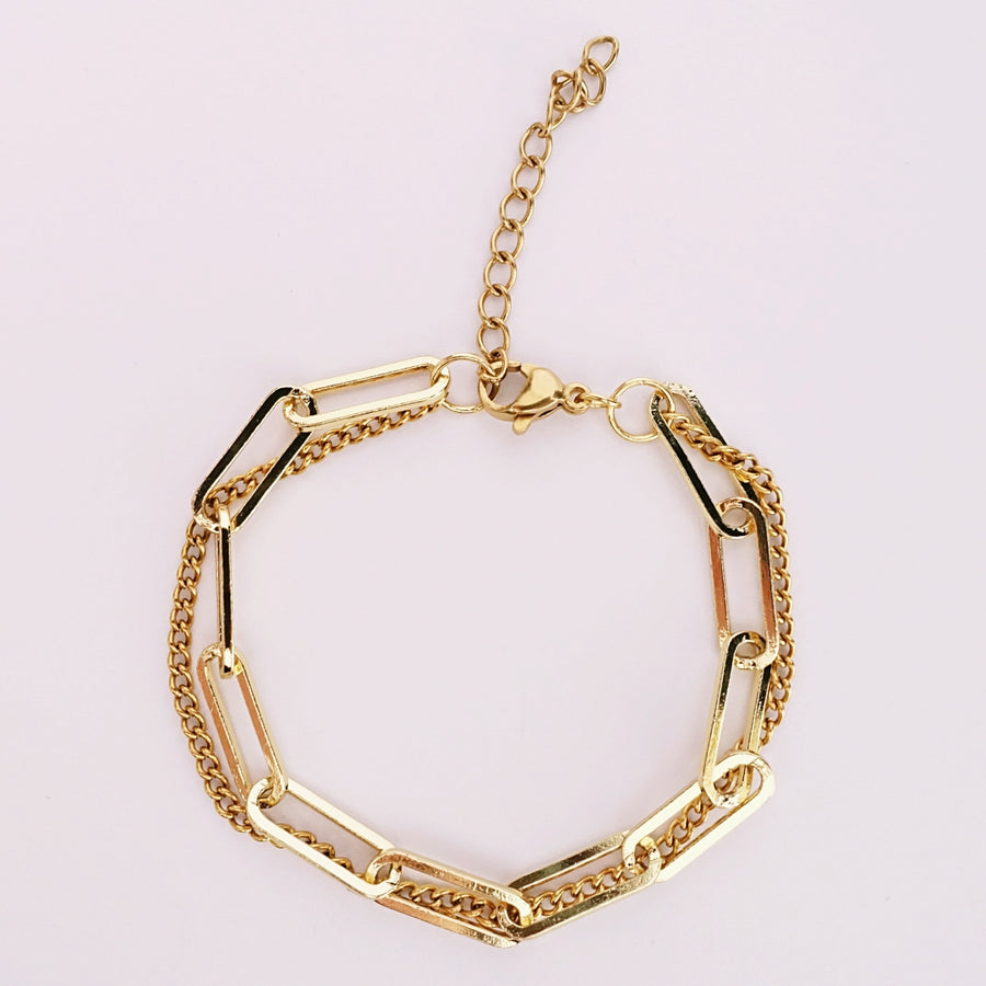 DOUBLE CHAIN BRACELET